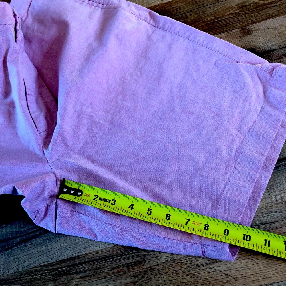 Bermuda Oxford shorts stretch pink chambray size 40 waist - Picture 8 of 10